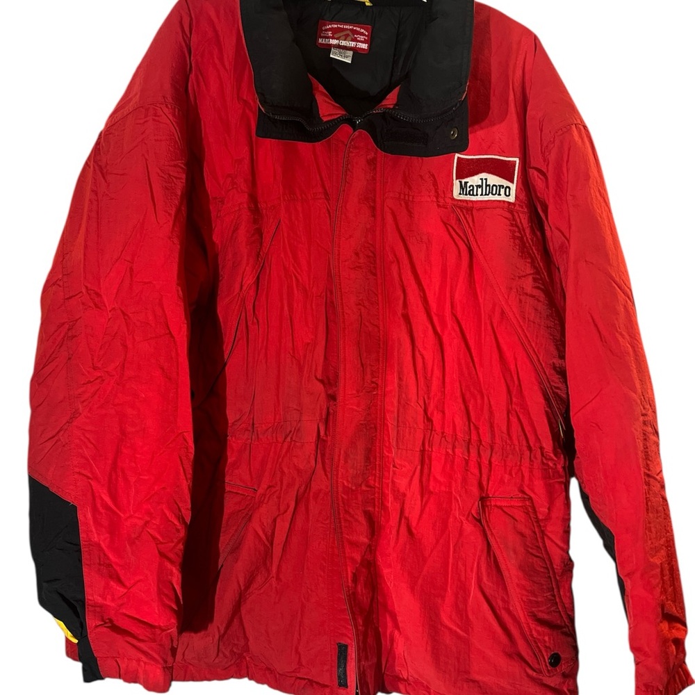 Marlboro Red and Black Winter Coat